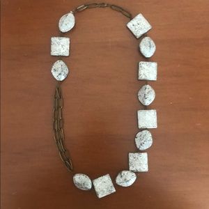 Assymetrical Chunky Stone Necklace